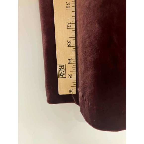 A Pea in the Pod Maternity Velvet Keyhole Long Sleeve Dress Plum Medium 348 - Picture 8 of 9